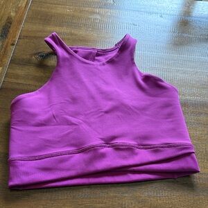 Women’s Nike Magenta High-Neck Crop Tank Top